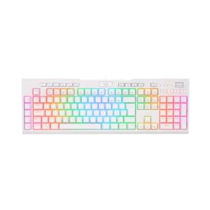 Teclado Gamer Redragon Brahma Pro RGB Switch Óptico Blue Branco K586W