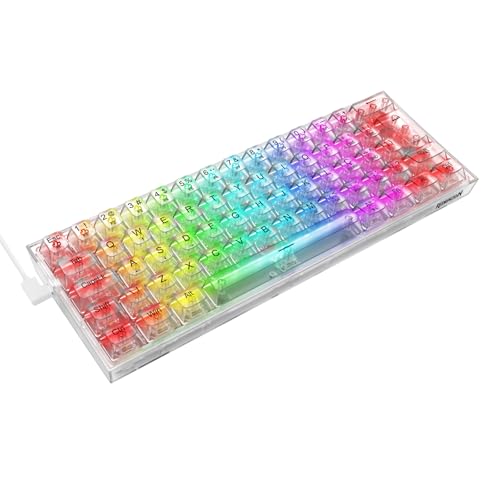 Teclado Gamer Redragon Fizz RGB Switch Crystal Linear Preto K617CT-RGB PT - Imagem 1