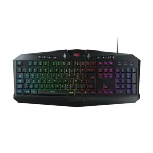 Teclado Gamer Redragon Harpe Membrana RGB ABNT2 Preto K503RGB