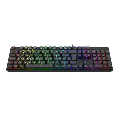 Teclado Gamer Redragon Netherbane Rainbow USB Preto K521-r - Imagem 3