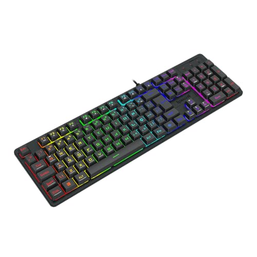 Teclado Gamer Redragon Netherbane Rainbow USB Preto K521-r - Imagem 4