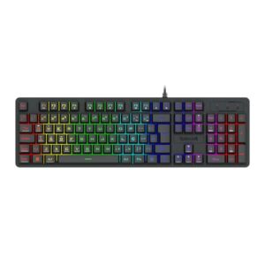 Teclado Gamer Redragon Netherbane Rainbow USB Preto K521-r