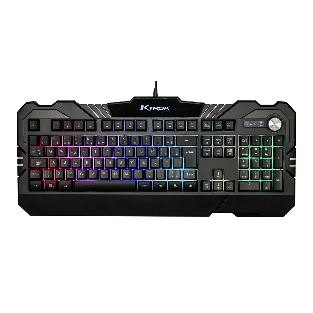 Teclado Semi Mecânico Gamer Ktrok Thoth LED Multimídia Anti-Ghosting - Imagem 1