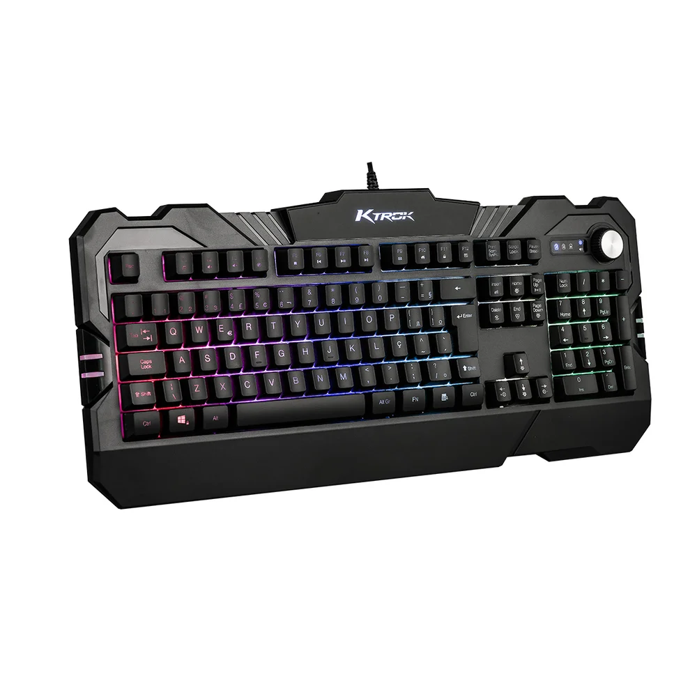 Teclado Semi Mecânico Gamer Ktrok Thoth LED Multimídia Anti-Ghosting - Imagem 2