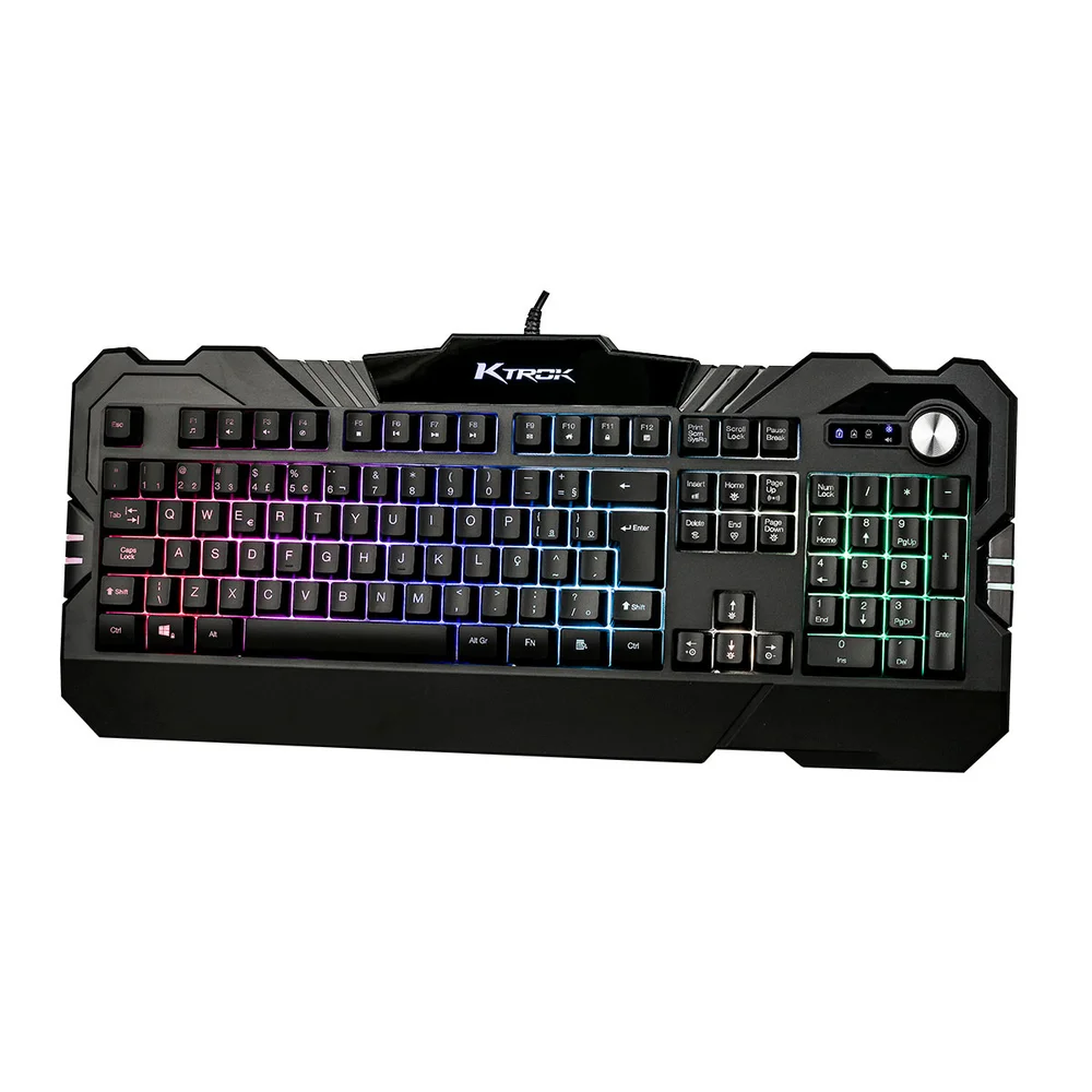 Teclado Semi Mecânico Gamer Ktrok Thoth LED Multimídia Anti-Ghosting - Imagem 4