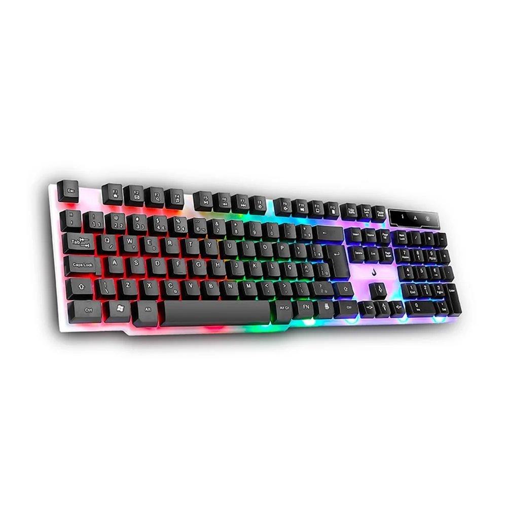 Teclado Semi Mecânico Gamer Rise Mode G1 Full USB Preto e Branco RM-TG-01-BW - Imagem 4