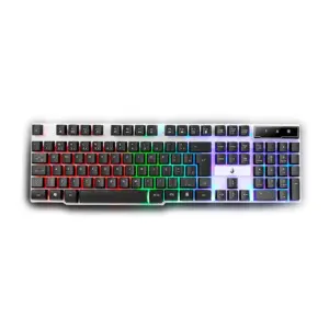 Teclado Semi Mecânico Gamer Rise Mode G1 Full USB Preto e Branco RM-TG-01-BW