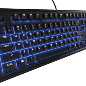 Teclado Gamer Steelseries Apex 100 LED Azul US Preto 64435