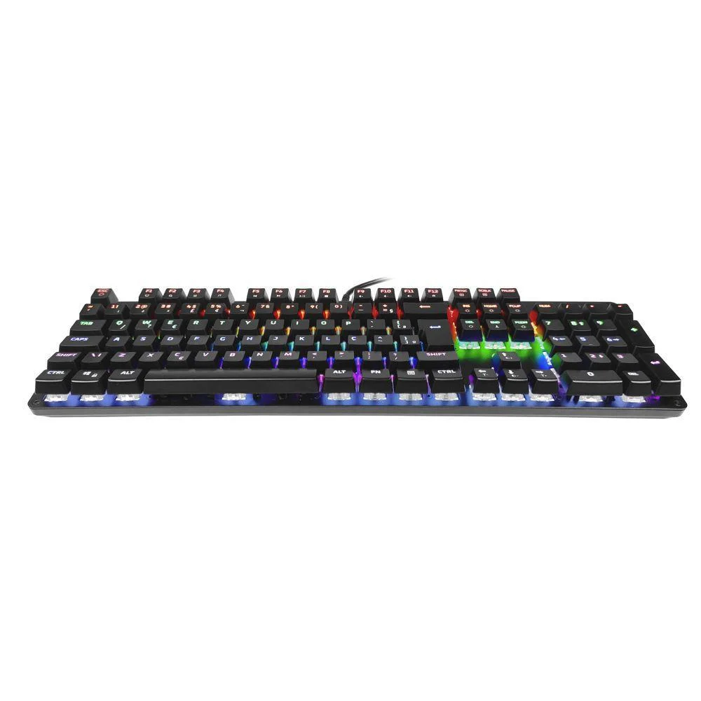 Teclado Mecânico Gamer GK100 LED USB Preto - Imagem 3