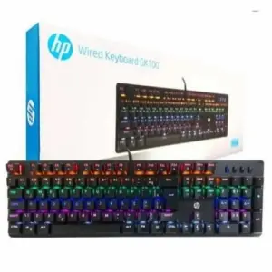Teclado Mecânico Gamer GK100 LED USB Preto