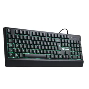 Teclado Gamer Vx Gaming Defender Multimídia LED 7 Cores USB 1.8m ABNT2 GT300