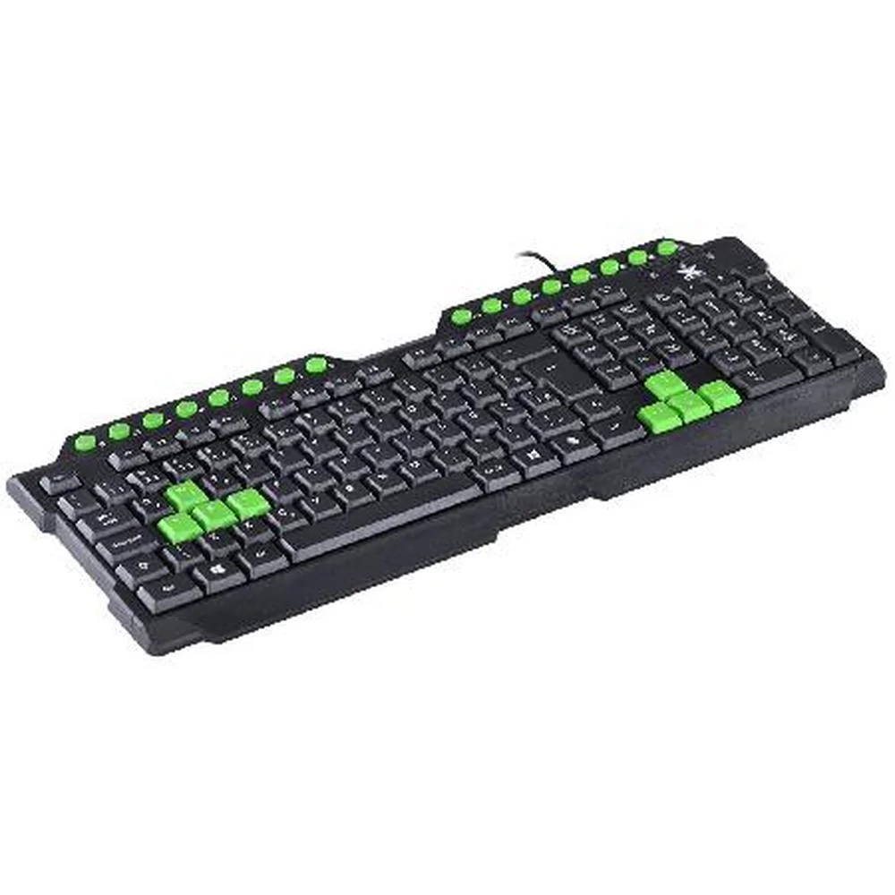 Teclado Gamer VX Gaming Dragon V2 ABNT2 1.8m Preto com Verde GT104 - Imagem 2