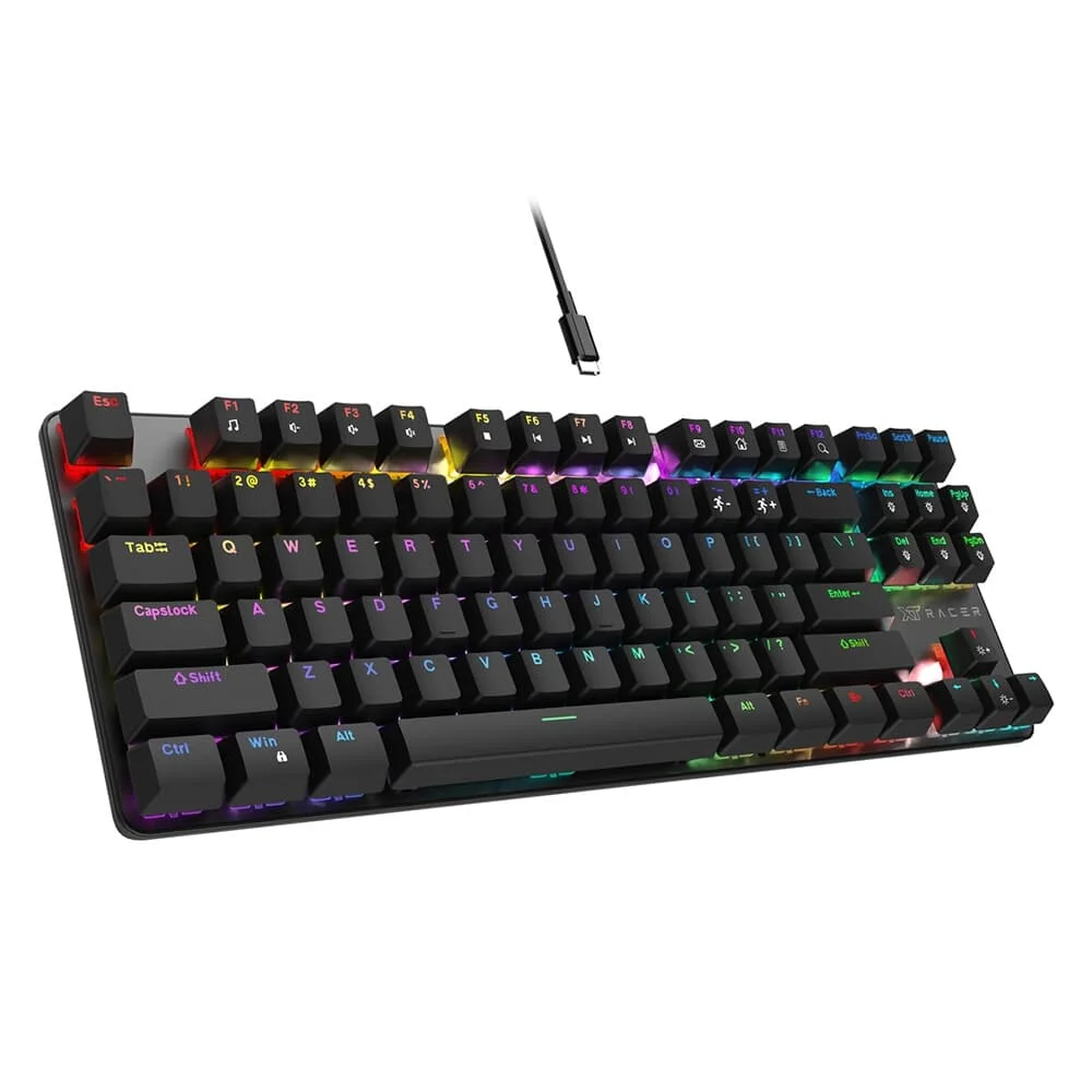 Teclado Gamer XT Racer Tank XTK-120 RGB Switch Outemu Vermelho Anti-Ghosting ABNT2 Preto XTK-120 - Imagem 3