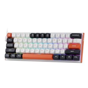 Teclado Magnético Gamer Redragon Fidd RGB 60% 8k Hz Switch Pink Linear Preto K683BW-RGB PT