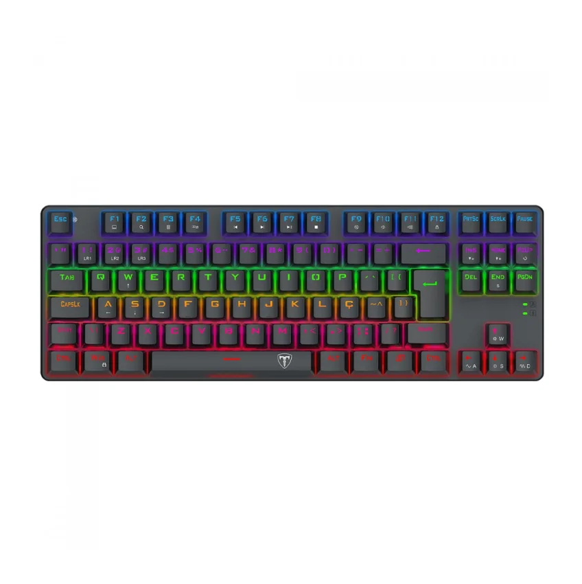 Teclado Mecânico Gamer T-Dagger Bora Rainbow Switch Brown USB T-TGK313-BR - Imagem 1