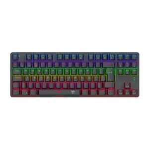 Teclado Mecânico Gamer T-Dagger Bora Rainbow Switch Brown USB T-TGK313-BR