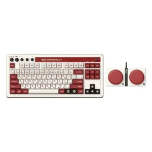 Teclado Mecânico 8BitDo Fami Edition Bluetooth 2.4G USB-C Branco 85HA01