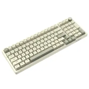 Teclado Mecânico Gamer Ajazz AK992 Retro Switch Vermelho Layout US USB-C Branco AK992 RETRO