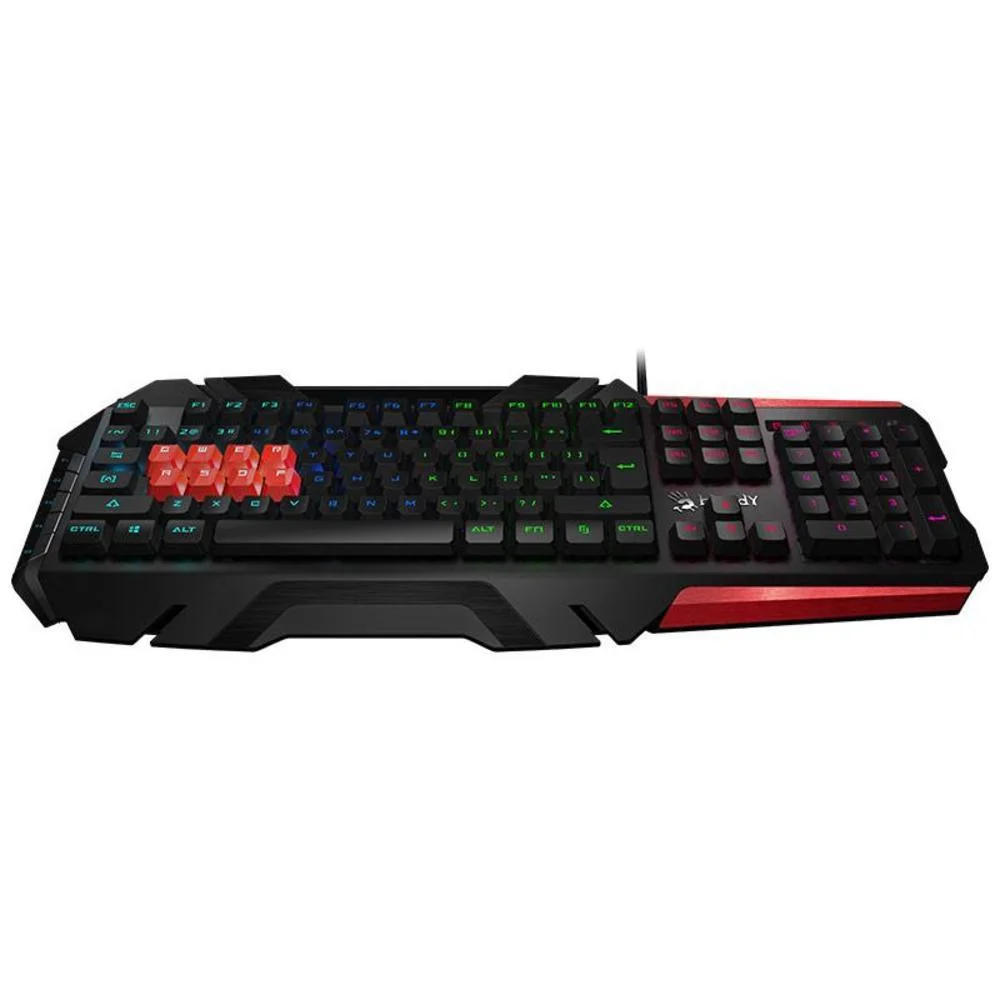 Teclado Mecânico Gamer Bloody RGB Padrão Inglês Preto e Vermelho B3590R - Imagem 4