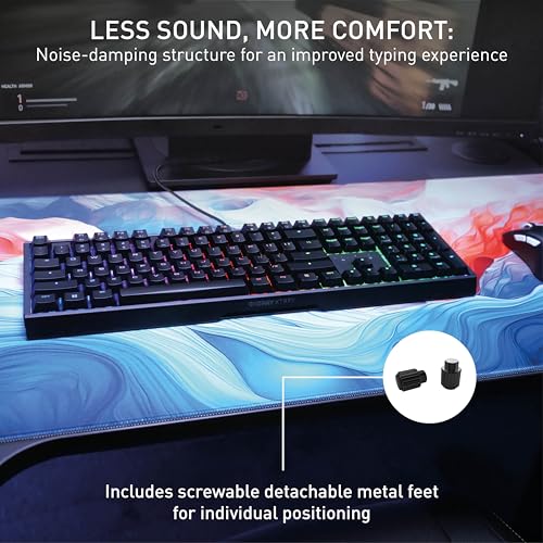 Teclado Mecânico Gamer Cherry Board 3.0S Switch Cherry MX Red Branco - Imagem 2