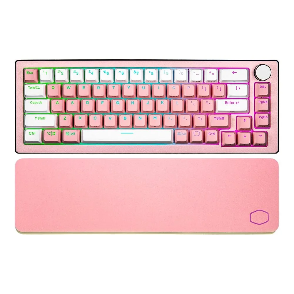 Teclado Mecânico Gamer Cooler Master CK721 Sakura Edition RGB Bluetooth Switch Red Layout 65% Rosa CK-721-SKTR2-US - Imagem 1
