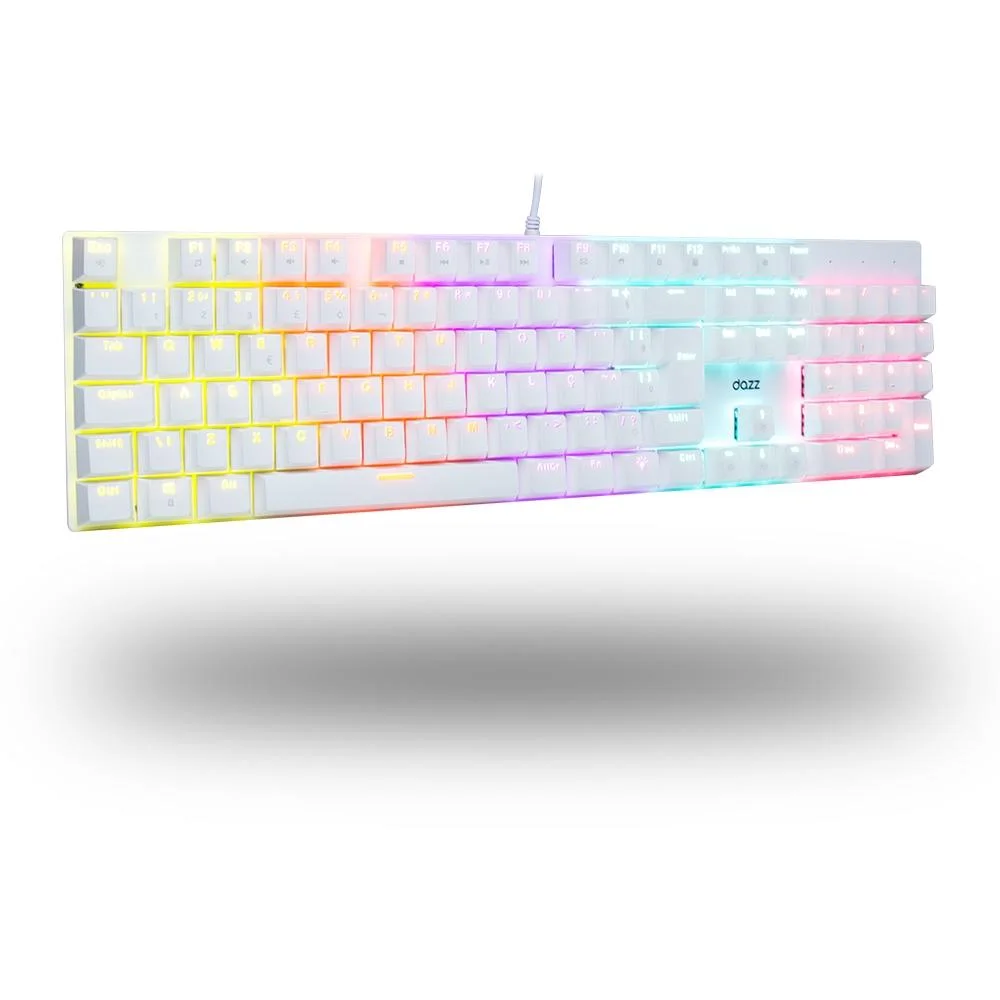 Teclado Mecânico Gamer Dazz Orion Essential RGB Switch YH Blue ABNT2 Branco 62000131 - Imagem 3