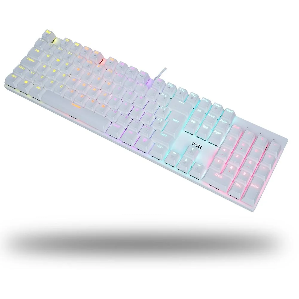Teclado Mecânico Gamer Dazz Orion Essential RGB Switch YH Blue ABNT2 Branco 62000131 - Imagem 4