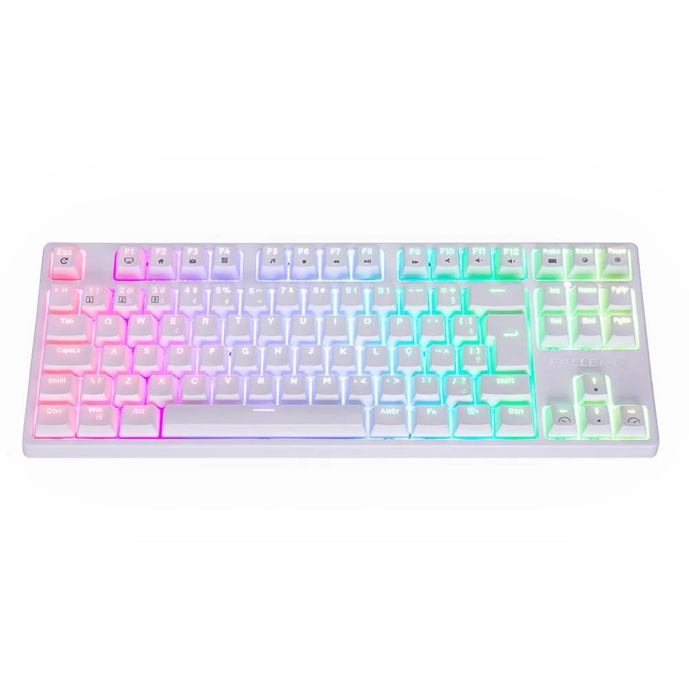 Teclado Mecânico Gamer Fallen Pantera TKL RGB Switch Blue Anti Ghosting ABNT2 Branco TE-FA-PA-BR-TK-SA - Imagem 3