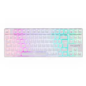 Teclado Mecânico Gamer Fallen Pantera TKL RGB Switch Blue Anti Ghosting ABNT2 Branco TE-FA-PA-BR-TK-SA