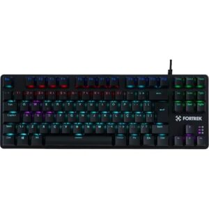 Teclado Mecânico Gamer Fortrek Black Hawk Compact Switch Brown ABNT2 Preto