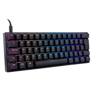 Teclado Mecânico Gamer Husky Blizzard RGB Switch Gateron Brown 60% ABNT2 Preto HTG001PTMA