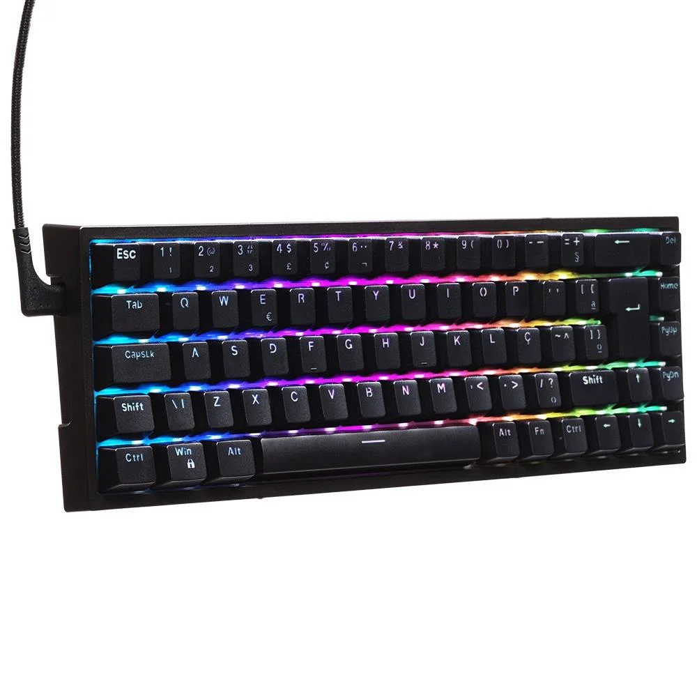 Teclado Mecânico Gamer Husky HailStorm RGB Switch Gateron Brown 65% ABNT2 Preto HTG002PTMA - Imagem 2