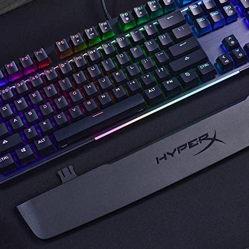 Teclado Mecânico Gamer HyperX Alloy MKW100 RGB Switch Red Full Size US Preto 4P5E1AA#ABA - Imagem 1