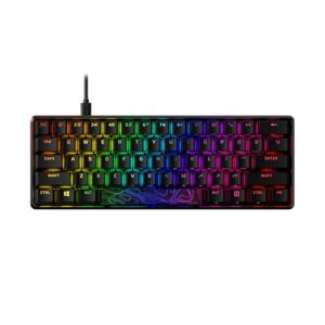 Teclado Mecânico Gamer HyperX Alloy Origins 60 RGB Switch HyperX Red US Preto 4P5N4AA#ABA