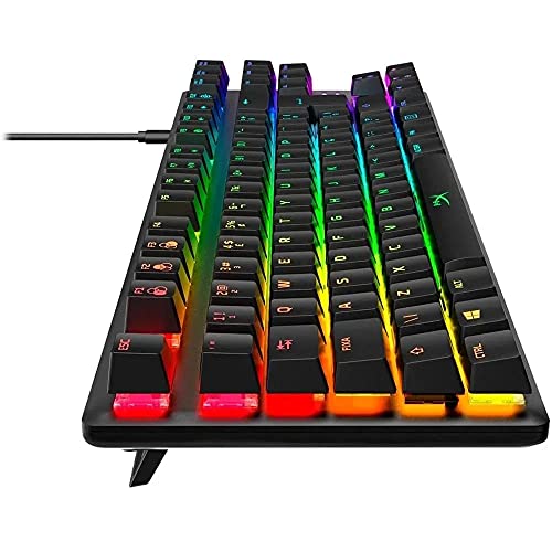 Teclado Mecânico Gamer HyperX Alloy Origins Core RGB Switch HyperX Red USB-C ABNT2 Preto 4P5P3A2#AC4 - Imagem 1