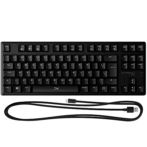 Teclado Mecânico Gamer HyperX Alloy Origins Core RGB Switch HyperX Red USB-C ABNT2 Preto 4P5P3A2#AC4 - Imagem 2
