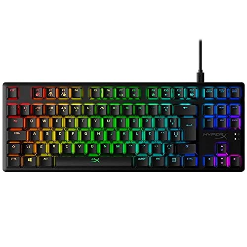 Teclado Mecânico Gamer HyperX Alloy Origins Core RGB Switch HyperX Red USB-C ABNT2 Preto 4P5P3A2#AC4 - Imagem 3