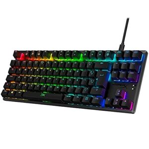 Teclado Mecânico Gamer HyperX Alloy Origins Core RGB Switch HyperX Red USB-C ABNT2 Preto 4P5P3A2#AC4