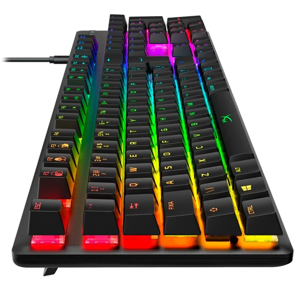 Teclado Mecânico Gamer HyperX Alloy Origins RGB Switch HyperX Red ABNT2 Preto 4P4F6A2#AC4 - Imagem 4