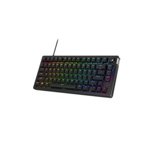 Teclado Mecânico Gamer HyperX Alloy Rise GKBD 75 RGB Switch Linear 75% Preto 7G7A4AA