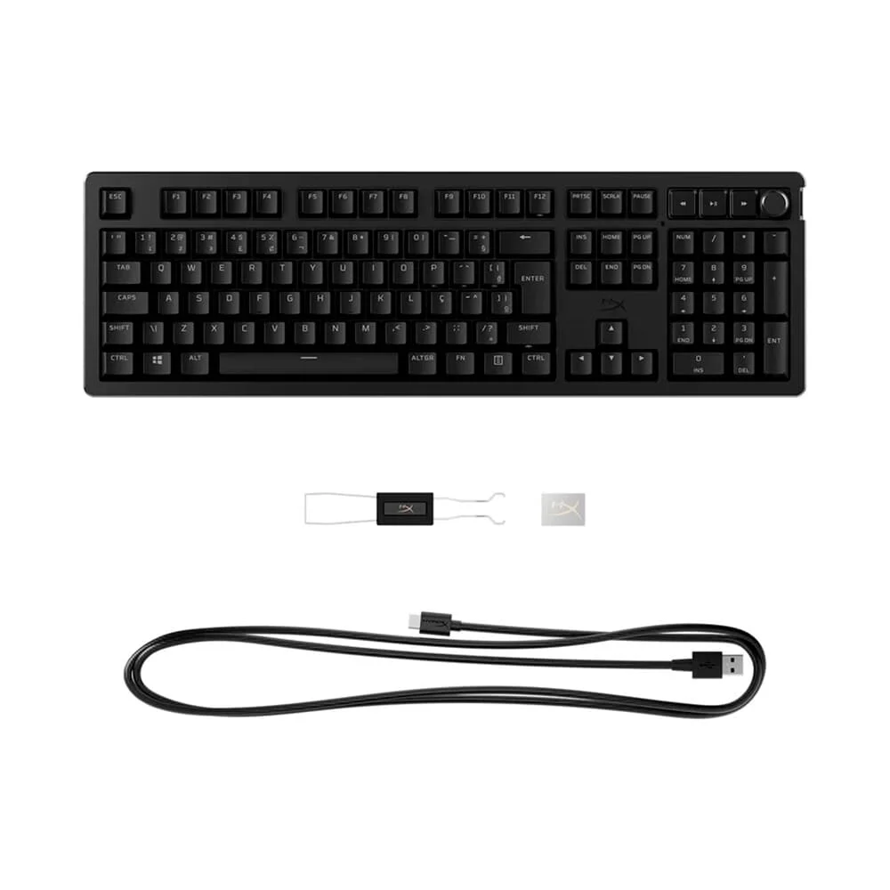 Teclado Mecânico Gamer HyperX Alloy Rise GKBD RGB Switches Linear Anti-Ghosting Preto 7G7A3AA - Imagem 2