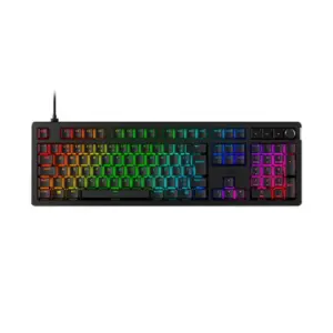Teclado Mecânico Gamer HyperX Alloy Rise GKBD RGB Switches Linear Anti-Ghosting Preto 7G7A3AA