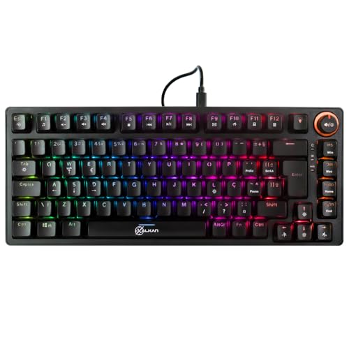 Teclado Mecânico Gamer Kalkan BlazePro Gasket 75% Preto KLK00016
