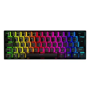 Teclado Mecânico Gamer KBM! GAMING TG600 RGB Switch Gateron Blue 60% ABNT2 Preto KGTG600PTAZ