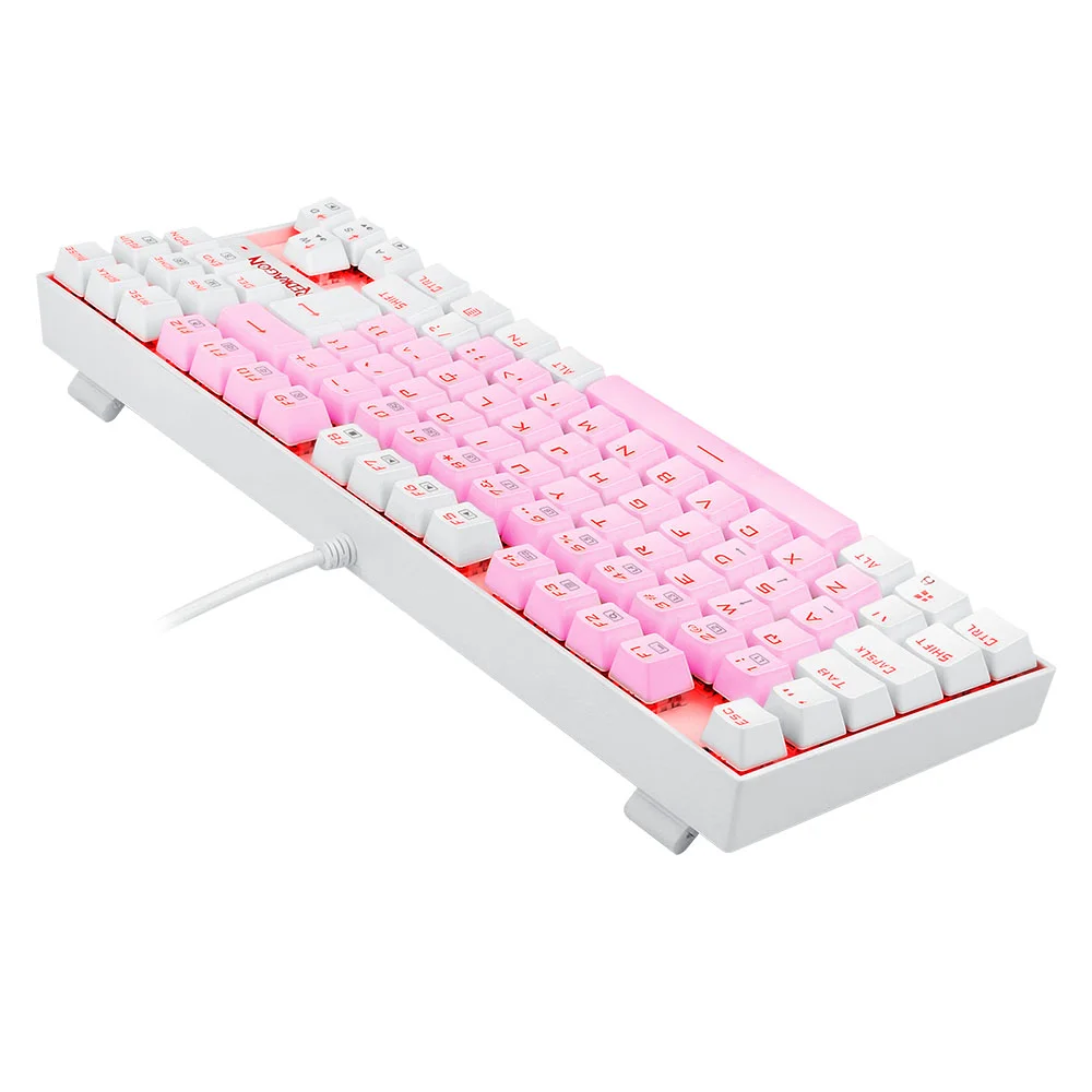 Teclado Mecânico Gamer Redragon Kumara Switch Blue Rosa e Branco K552PW - Imagem 2