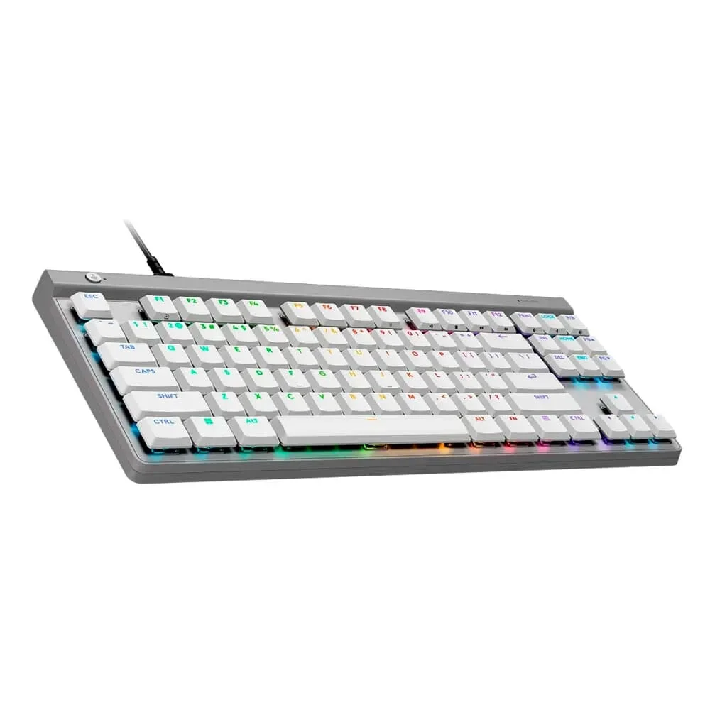 Teclado Mecânico Gamer Logitech G515 TKL RGB Lightsync Switch GL Brown Tactile USB-C Branco 920-012869 - Imagem 3