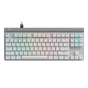 Teclado Mecânico Gamer Logitech G515 TKL RGB Lightsync Switch GL Brown Tactile USB-C Branco 920-012869
