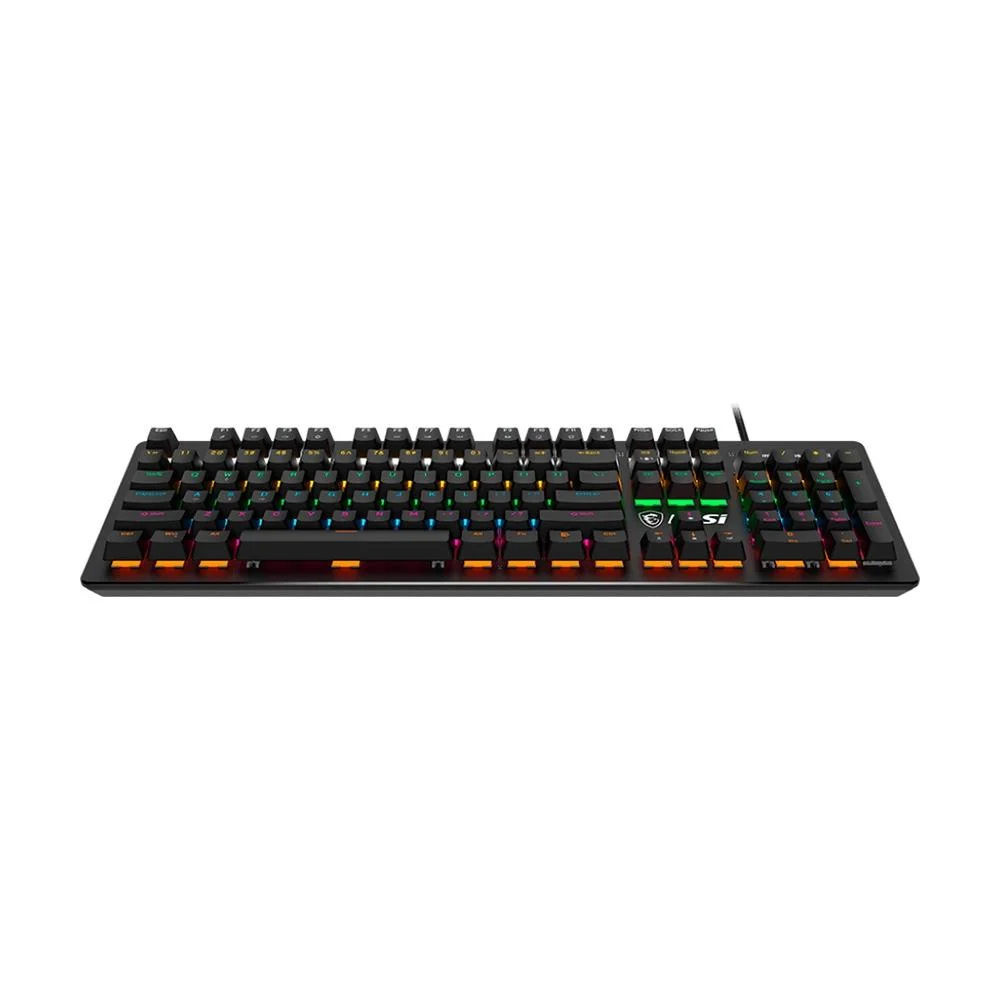Teclado Mecânico Gamer MSI Forge GK300 RGB Switch Blue Anti-ghosting US Preto S11-04US20P-HH9 - Imagem 2