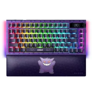 Teclado Mecânico Gamer Razer Blackwidow V4 Pro 75% Gengar Edition RGB Switch Mecânico ANSI USB-C