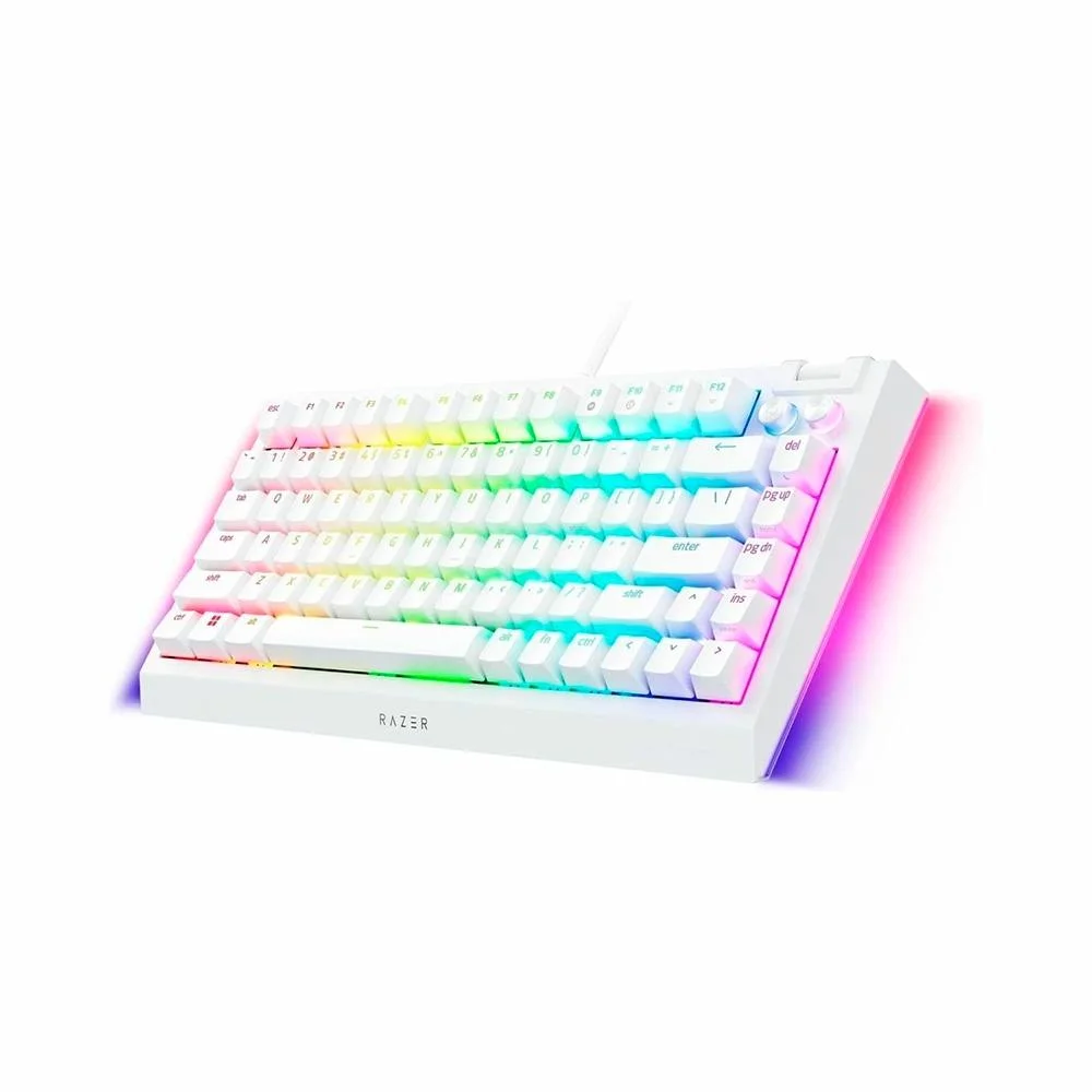 Teclado Mecânico Gamer Razer BlackWidow V4 Chroma RGB Switch Razer 75% Anti-Ghosting US Branco RZ0305001700 - Imagem 3